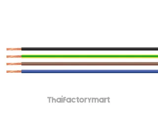 29082, Single Core Cable HELUKABEL H05V-K Size 0.5 sq.mm (Green-Yellow)