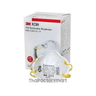 3M รุ่น 8210 หน้ากากป้องกันฝุ่น ละออง มาตรฐาน N95 3M Particulate Respirator, 8210 , N95