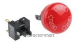 Emergency stop switch, non-illuminated, 30mm dia, push-lock/turn-reset, SPST-NC รูปที่ 2