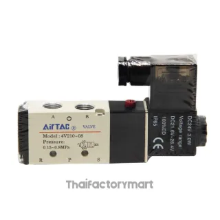 4V210-08-B : Solenoid 5/2 1/4 DC24V
