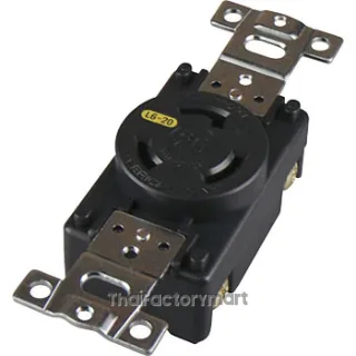 3220-L6 ปลั๊กตัวเมียฝังขาล็อค 2P(2P,3W GND) 20A 250V