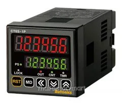 Counter and Timer, 1/16 DIN, 6 Digit, LED, 1 Preset, Relay and NPN Output, RS485 Communication output, 100-240VAC