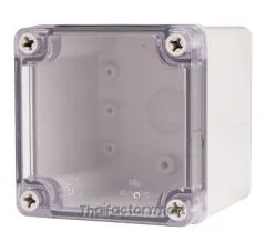 Enclosure Lift Off Cover ABS Clear 3.94×3.94×3.94"
