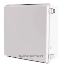 Enclosure, Hinge/Latch, PC Gray, 13.78×13.78×5.91"