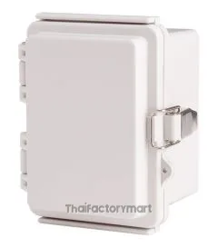 Enclosure, Hinge/Latch, ABS Gray, 3.54×4.72×3.35"