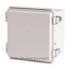 Enclosure, Hinge/Latch, ABS Gray, 5.91x5.91x4.72"