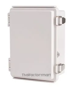 Enclosure, Hinge/Latch, PC Gray, 5.12×7.09×3.35"