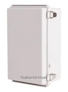 Enclosure, Hinge/Latch, ABS Gray, 6.69×10.63×4.33"