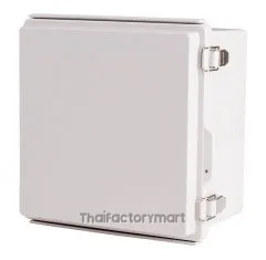 Enclosure, Hinge/Latch, PC Gray, 8.27×8.27×5.12"