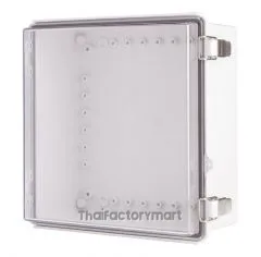 Enclosure, Hinge/Latch ABS Clear 11.02×11.02×5.12"
