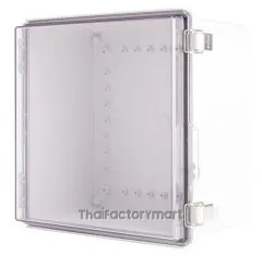 Enclosure, Hinge/Latch ABS Clear 11.81×11.81×7.09"