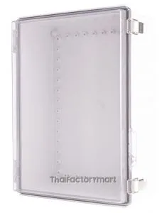 Enclosure, Hinge/Latch ABS Clear 11.81×15.75×5.91"