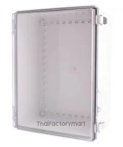 Enclosure, Hinge/Latch ABS Clear 11.81×15.75×7.09"