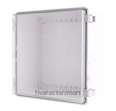 Enclosure, Hinge/Latch, PC Clear 13.78×13.78×7.09"