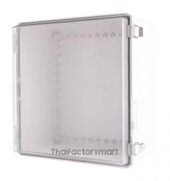 Enclosure, Hinge/Latch ABS Clear 13.78×13.78×7.09"