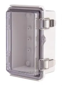 Enclosure, Hinge/Latch, ABS Clear, 3.94×5.91×2.76"