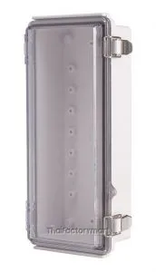 Enclosure, Hinge/Latch, ABS Clear 4.33×10.24×2.95"
