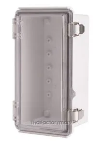 Enclosure, Hinge/Latch, ABS Clear, 4.33×8.27×3.94"