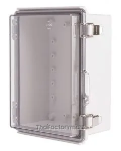 Enclosure, Hinge/Latch, ABS Clear, 6.30×8.27×3.94"