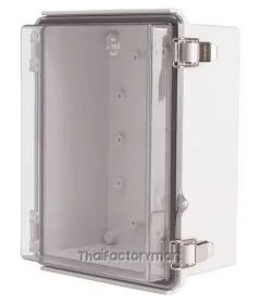 Enclosure, Hinge/Latch, PC Clear, 6.69×8.66×4.33"