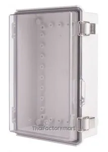 Enclosure, Hinge/Latch, ABS Clear 7.48×11.02×3.94"