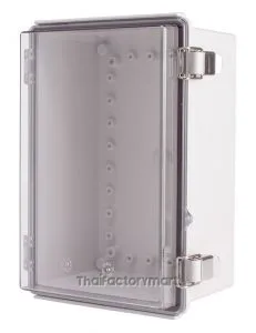 Enclosure, Hinge/Latch, ABS Clear 7.48×11.02×5.51"