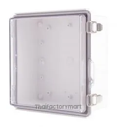 Enclosure, Hinge/Latch, ABS Clear, 8.27×8.27×3.94"