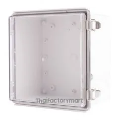 Enclosure, Hinge/Latch, PC Clear, 8.27×8.27×5.12"