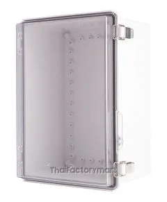 Enclosure, Hinge/Latch, ABS Clear 9.84×13.78×7.09"
