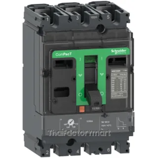 Circuit breaker ComPacT NSX100F, 36kA at 415VAC, 3 poles, TMD trip unit 25A