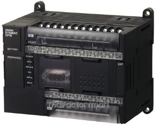 Omron CP1L-EM PLC CPU, Ethernet Networking Computer Interface, 10000 Steps Program Capacity, 18 Inputs, 12 Outputs