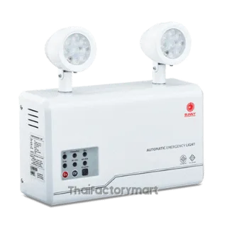 SUNNY Emergency Light โคมไฟฉุกเฉิน รุ่น CU209CD4 LED 9W สำรองไฟได้นาน 4 ชม. | ระบบ Auto Test - Remote | แจ้งเตือนให้ชาร์ทแบตเตอรี่ด้วยเสียง