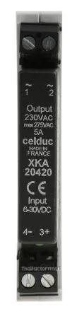 Celduc 4 A Solid State Relay, Zero Crossing, DIN Rail, Triac, 275 V rms Maximum Load