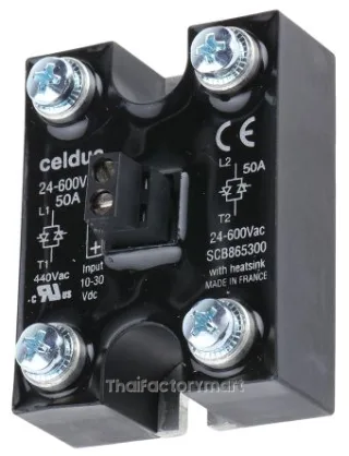 Celduc 50 A Solid State Relay, Zero Crossing, Chassis Mount, 600 V ac Maximum Load