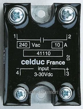 Celduc 12 A Solid State Relay, Zero Crossing, Chassis Mount, Triac, 280 V rms Maximum Load