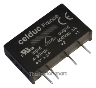 Celduc 5 A Solid State Relay, Random Zero Cross, PCB Mount, 460 V ac Maximum Load