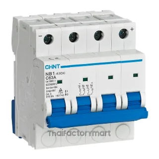 182740 Chint NB1-63DC DC Miniature Circuit Breaker (MCB) 4P 63A Curve C DC1000V 6kA