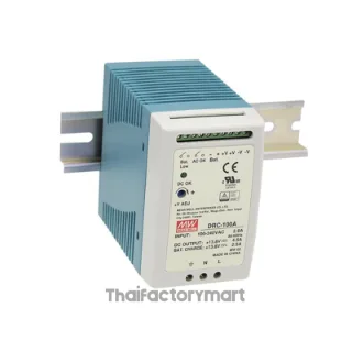 DRC-100B, DIN Rail Power Supply, 89%, 27.6V, 2.25A, 100W, Adjustable