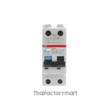 ABB เบรกเกอร์ป้องกันไฟรั่วไฟดูด MCB (RCBO) รุ่น DS201 2P (1+N) (DS201 C6 AC30) รูปที่ 1