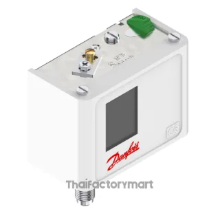 060-526966 Danfoss KP7B Pressure Switch, 8 - 32 bar, differential 4 bar, Flare 1/4, SPDT, Manual Max reset, IP44