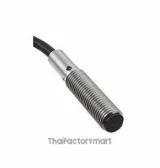 Proximity sensor, LITE, inductive, stainless steel, short body, M8, shielded, 2 mm, DC, 3-wire, PNP-NO, 5 m cable รูปที่ 1