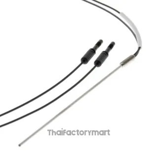 Fiber optic sensor, diffuse, M3 head with 1.2mm dia sleeve, R10, 2m cable