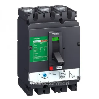 Schneider EasyPact CVS630N Moulded Case Circuit Breaker (MCCB), 3P (3 protected poles), 600A, 50kA at 415VAC, thermal-magnetic trip unit TM600D (600A)
