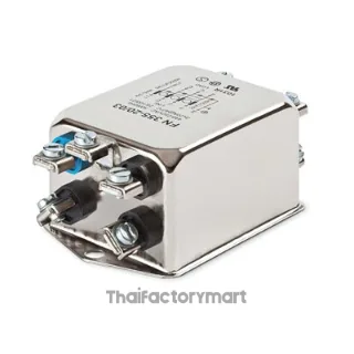 Filter, 3-Ph,Operating Frequency DC ~ 400Hz,Rated Currents 20A, Neutral Line, 20A, Leakage 0.29 mA, M4 Screw, FN 355 Series