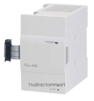 PLC, FX3U Analog input module; 16 bit; 4 analog inputs for current or voltage