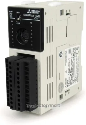 PLC, FX3UC Base Unit DC 24V; 8 inputs(sink) DC 24V; 8 relay outputs