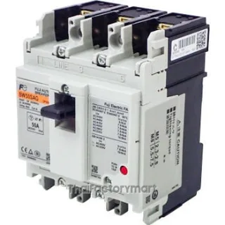 BW50SAG-3P050 Fuji Electric MCCB BW Series, 3 Poles, 50A, 50AF frame
