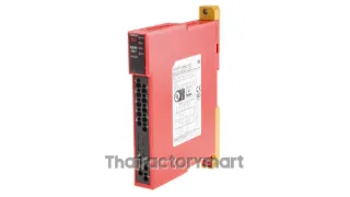 Safety relay unit, 24 VDC, 2 safety outputs 5 A max, aux. output