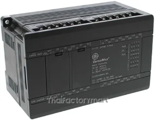 28 point PLC,(16) 24VDC In, (11) Relay Out, (1) 24VDC Out, 24VDC Power Supply. Battery (IC200ACC403) is required for data retention. Battery not