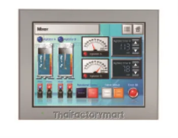 10.4-inch TFT, 65,536 colors, VGA 640 x 480 pixels, Analog Touch Panel, Ethernet I/F, COM I/F x 2, USB A/mini-B I/F x 1 each, SD Card I/F, AC100-240V รูปที่ 2